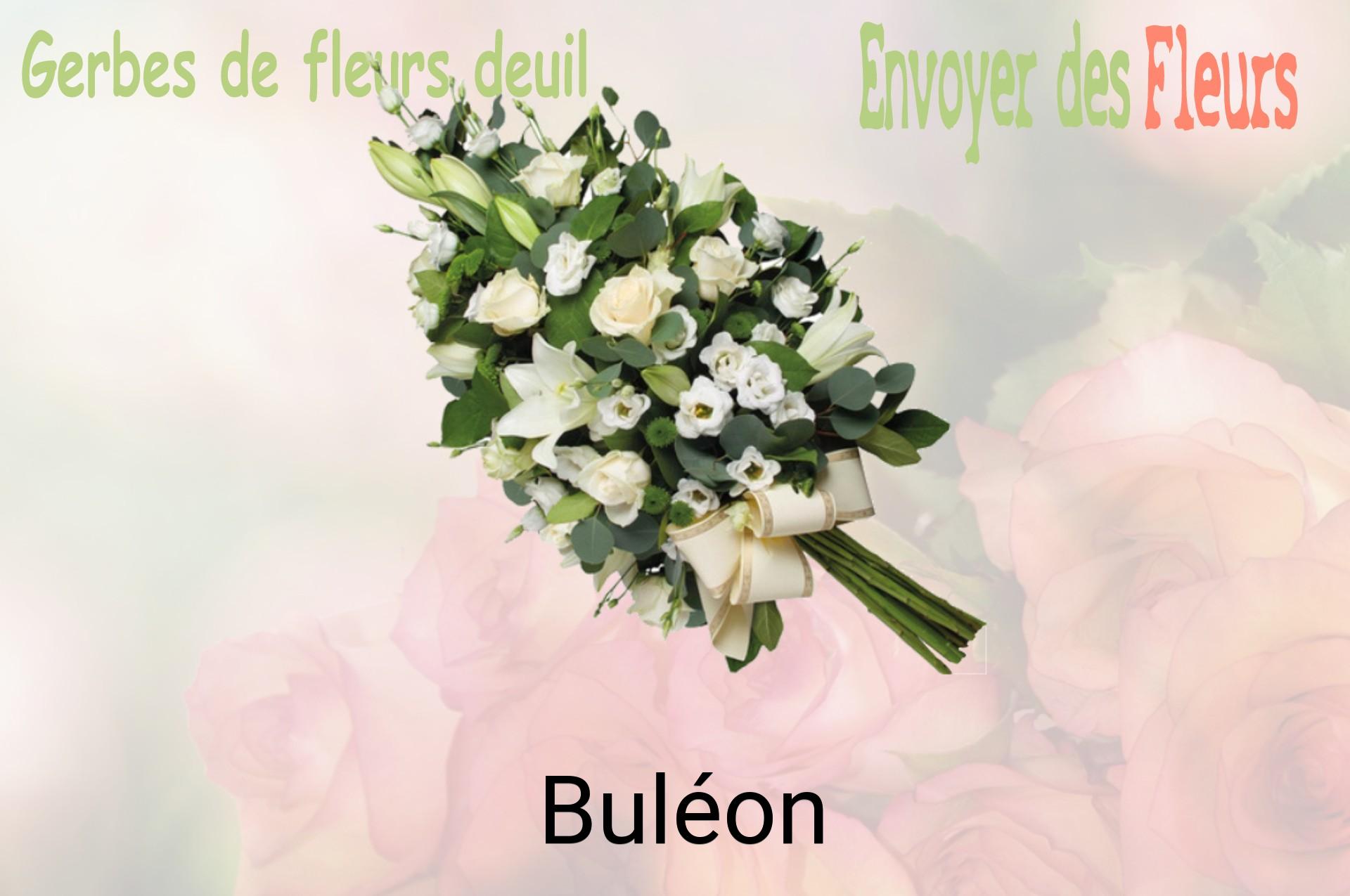 Gerbe de fleurs de deuil livrée à Buléon